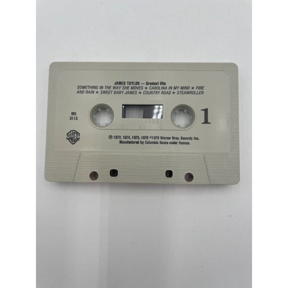 James Taylor Greatest Hits Cassette Tape 1976 Warner Bros Vintage - Picture 4 of 4